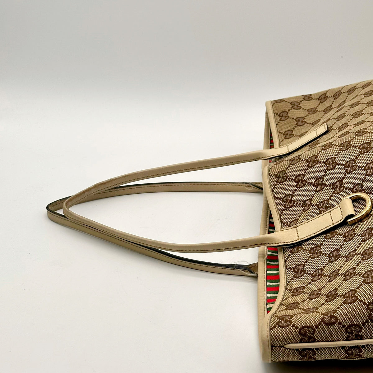 Gucci Tote toile GG - anses vues de dessus