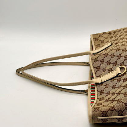 Gucci Tote toile GG - anses vues de dessus