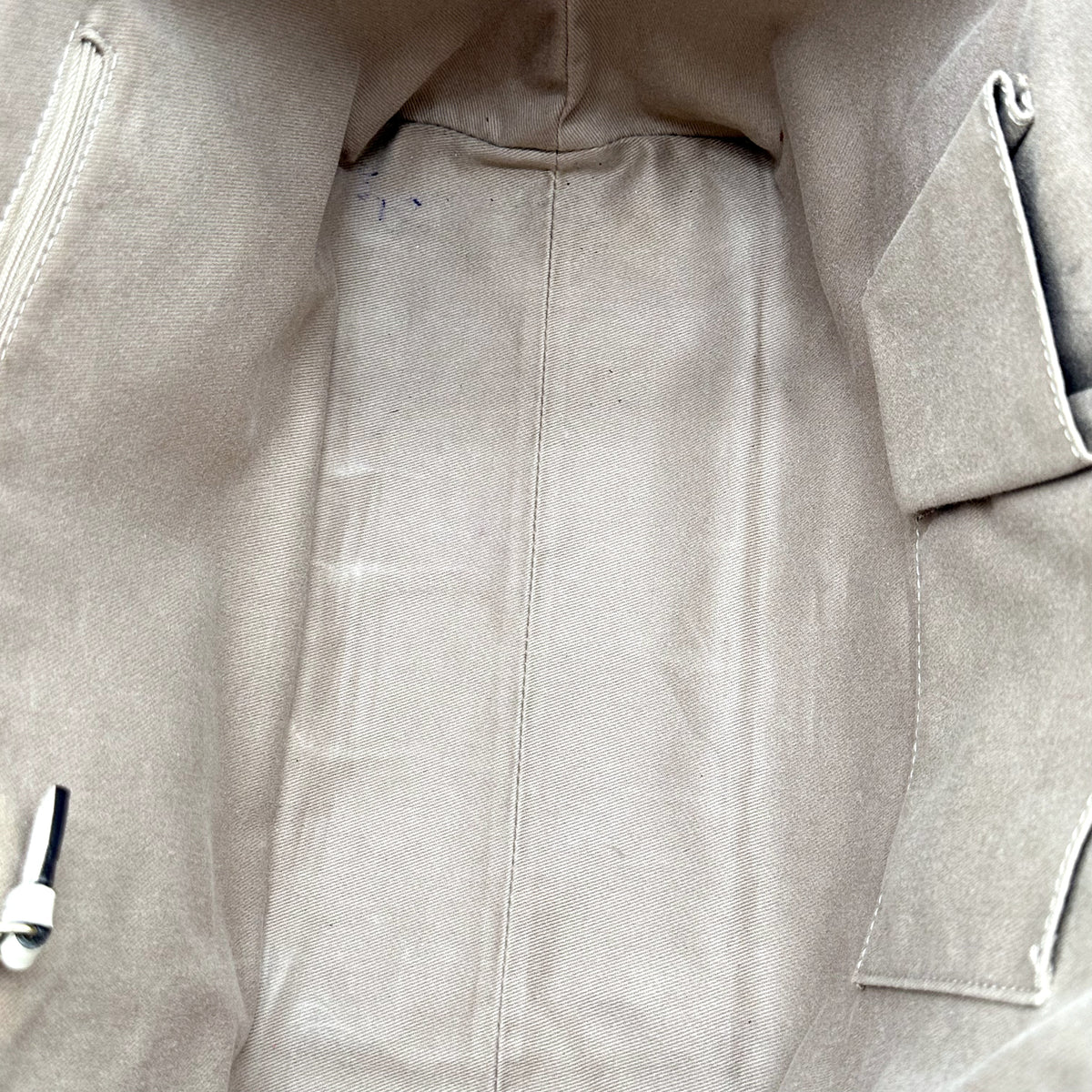 Céline Tote Toile Macadam Écru - intérieur, doublure claire marquée