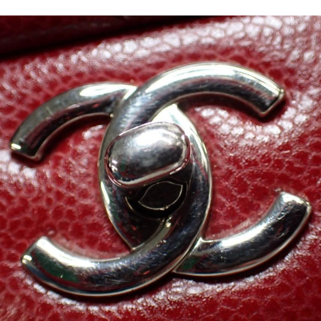 Chanel – Timeless Jumbo Classique Cuir Caviar Rouge Bordeaux