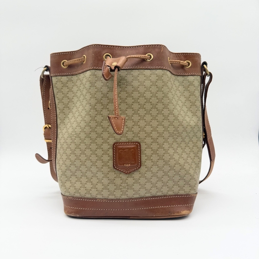 Céline - Seau Macadam Blanc Vintage