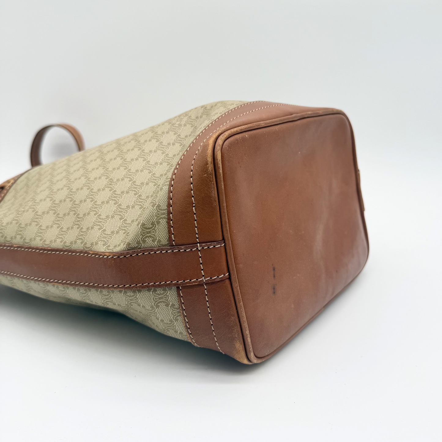 Céline - Seau Macadam Blanc Vintage