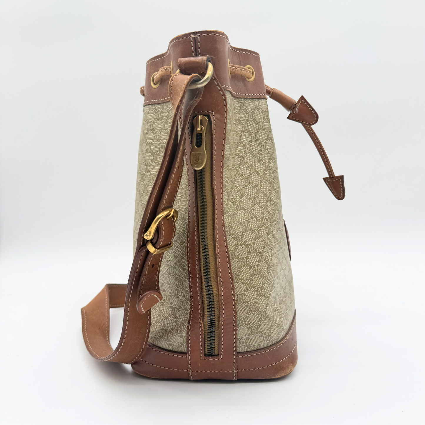 Céline - Seau Macadam Blanc Vintage