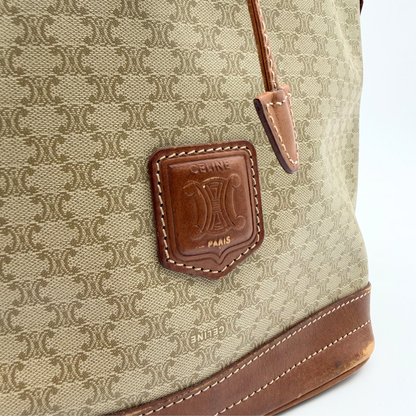Céline - Seau Macadam Blanc Vintage