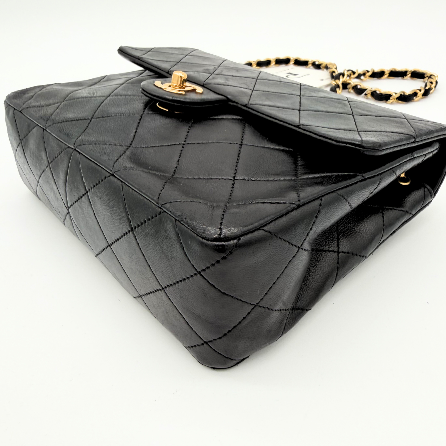 Chanel – Timeless Mini Square Classic Flap Cuir Noir Vintage
