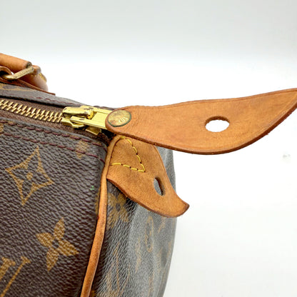 Louis Vuitton Speedy 30 toile Monogram - languette de fermeture et curseur de zip