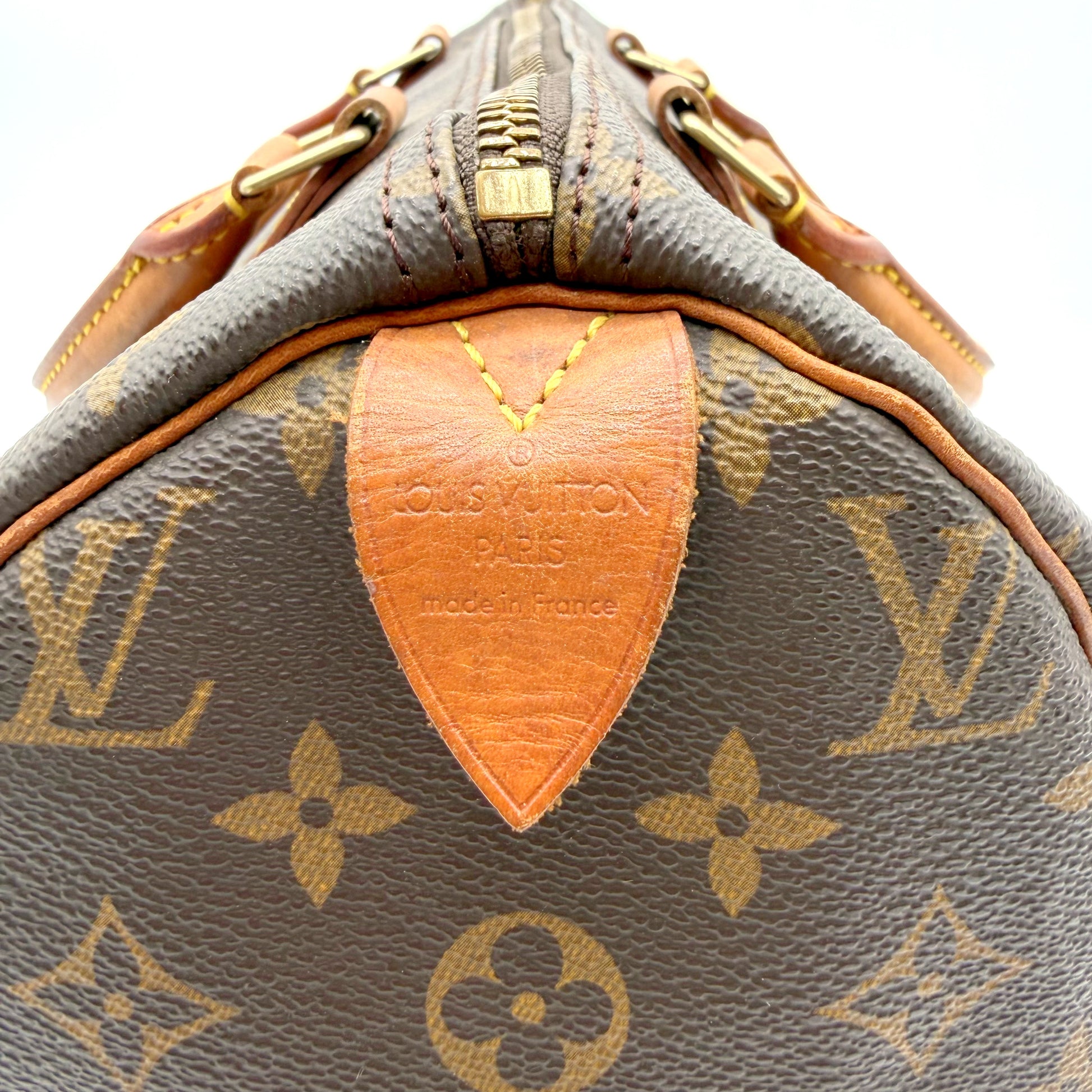 Louis Vuitton Speedy 30 Toile Monogram - estampille Louis Vuitton Paris made in France