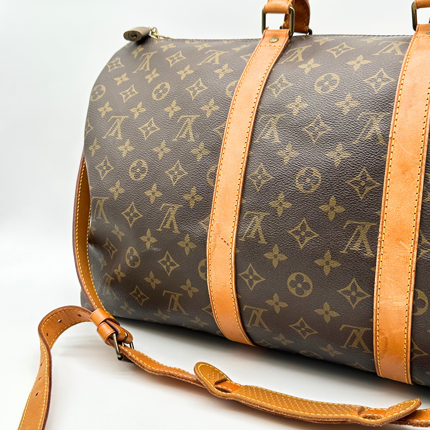 Louis Vuitton Keepall Bandoulière 50 – Sac de Voyage en Toile