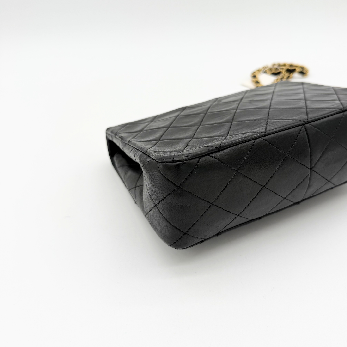 Chanel – Timeless Mini Square Classic Flap Cuir Noir Vintage