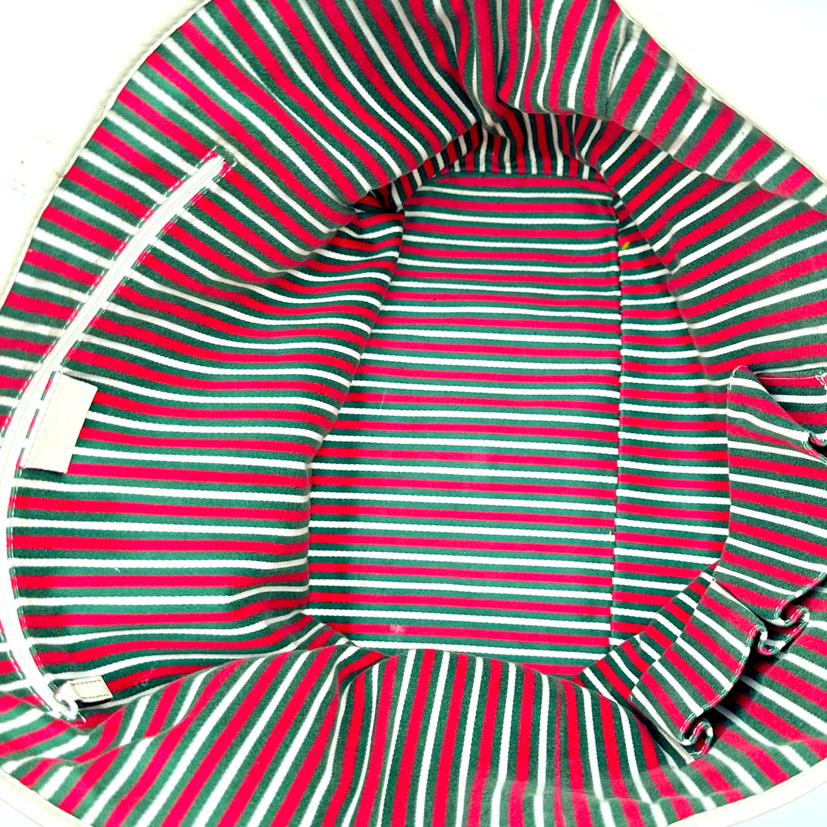 Gucci Tote toile GG - intérieur, doublure rayée et poche zippée