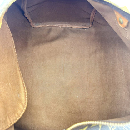 Louis Vuitton Speedy 35 Toile Monogram - intérieur ouvert, doublure marron