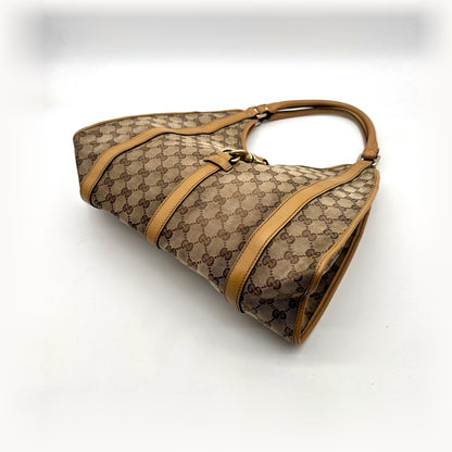Gucci Jackie Toile GG - vue de dessus inclinée, côté opposé
