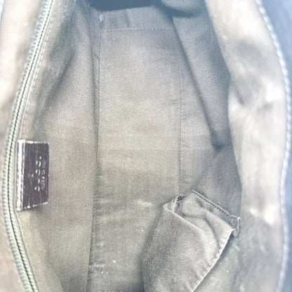 Gucci Tote Toile GG Beige et Cuir Brun - intérieur ouvert, doublure claire