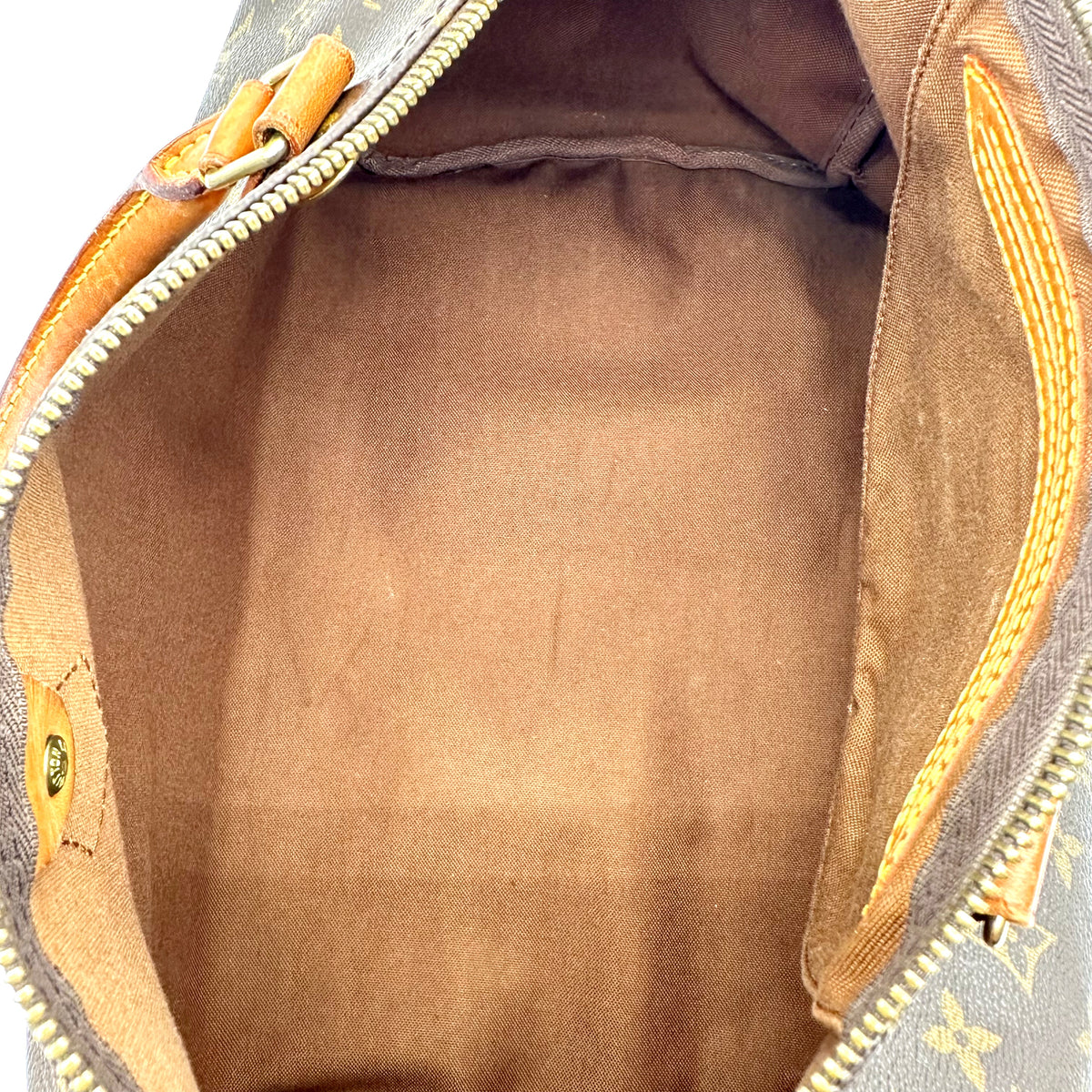 Louis Vuitton Speedy 35 Toile Monogram - intérieur ouvert, doublure marron