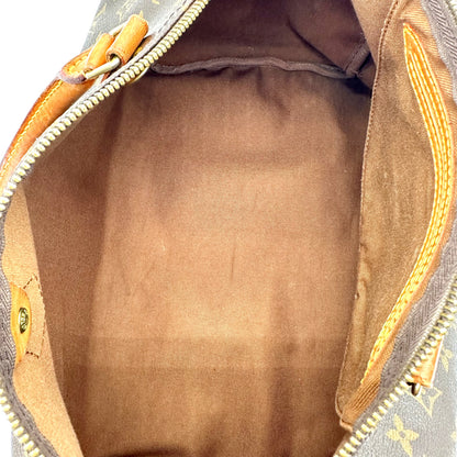 Louis Vuitton Speedy 35 Toile Monogram - intérieur ouvert, doublure marron