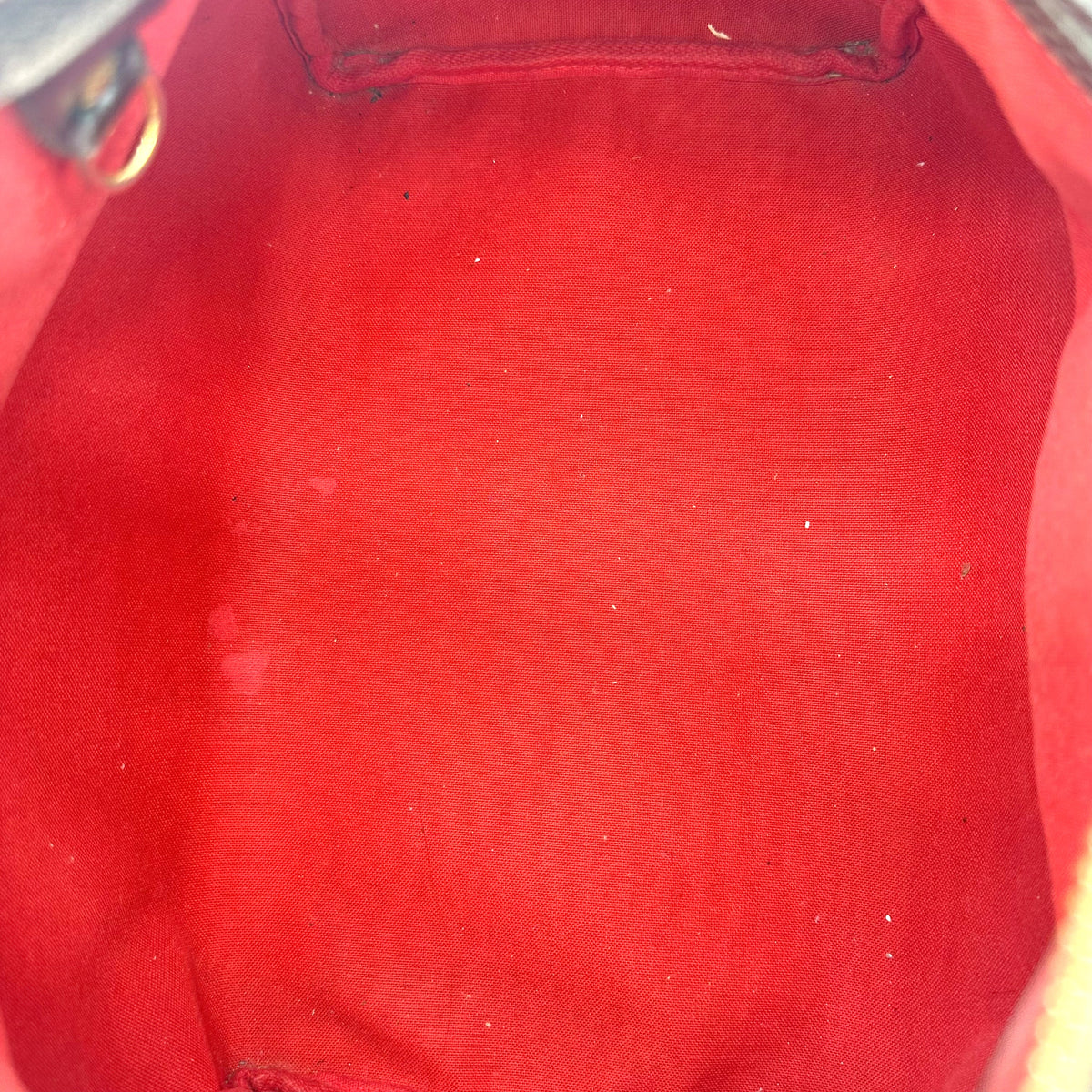 Louis Vuitton Speedy 30 Toile Damier Ebène - intérieur ouvert, doublure rouge