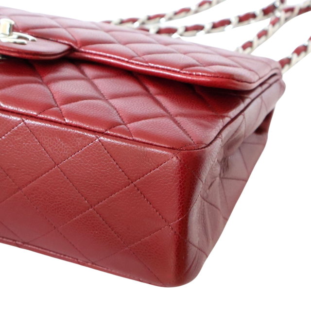 Chanel – Timeless Jumbo Classique Cuir Caviar Rouge Bordeaux