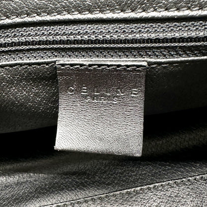 Celine Boston Toile Macadam - détail de l'étiquette intérieure
