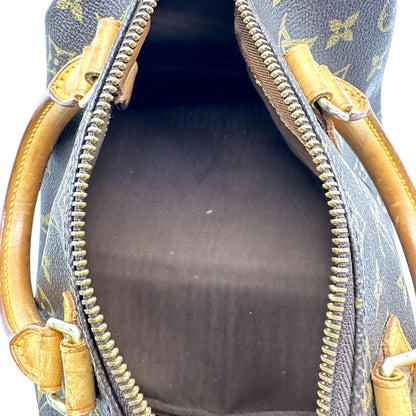 Louis Vuitton Speedy 25 Toile Monogram - intérieur ouvert, doublure textile brune