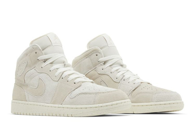 Air Jordan 1 Mid Craft Suede Ivory