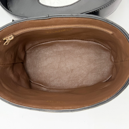 Chanel – Vanity Vintage Cuir Noir