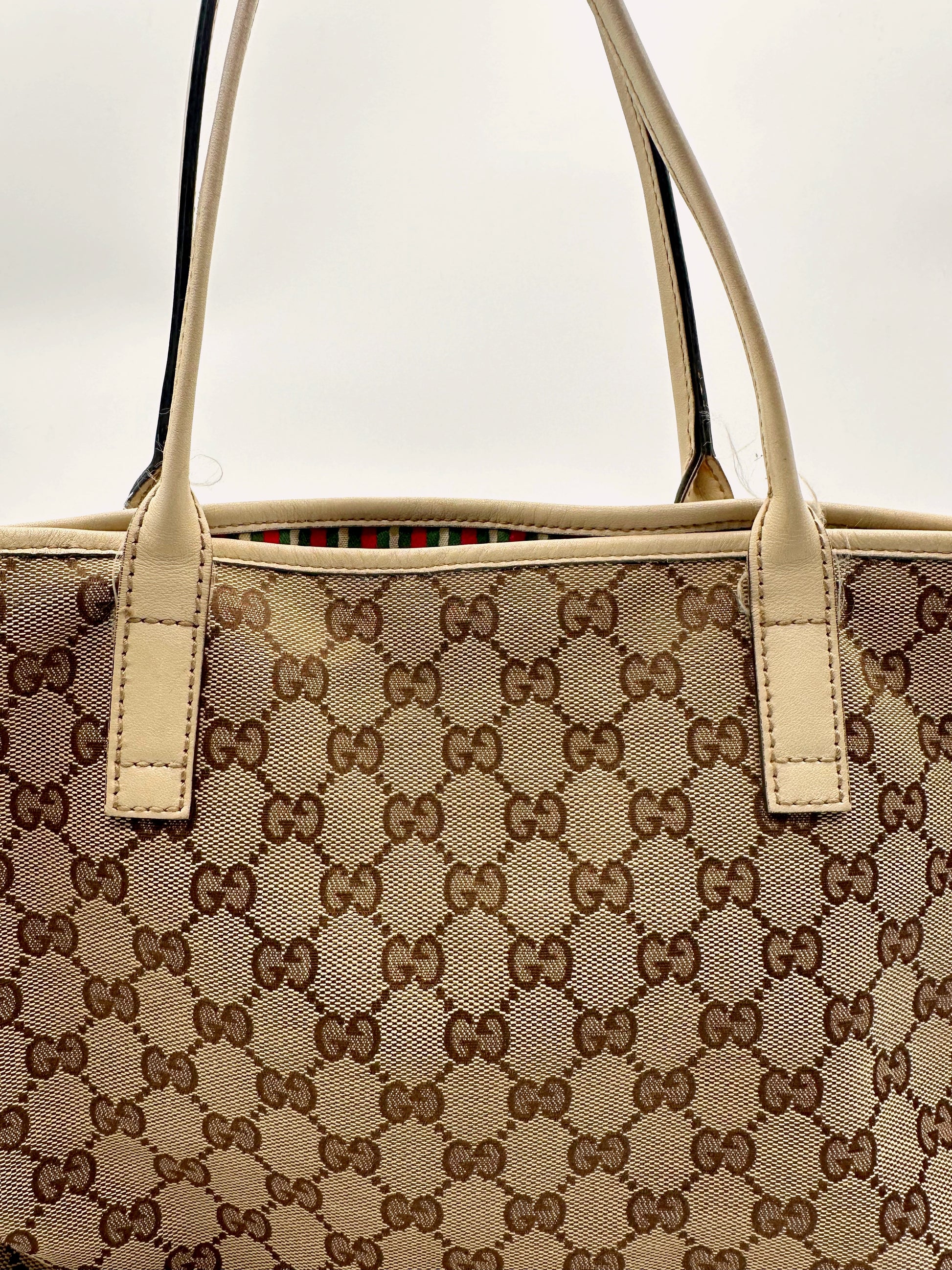 Gucci Tote toile GG - anses et bord supérieur