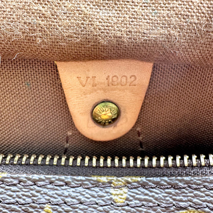 Louis Vuitton Speedy 30 Toile Monogram - détail de la languette intérieure