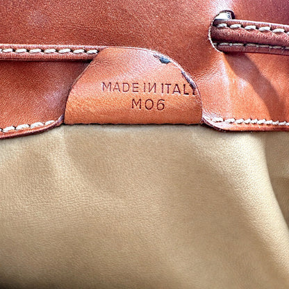 Céline Seau Toile Macadam Marron - détail du marquage intérieur et du code