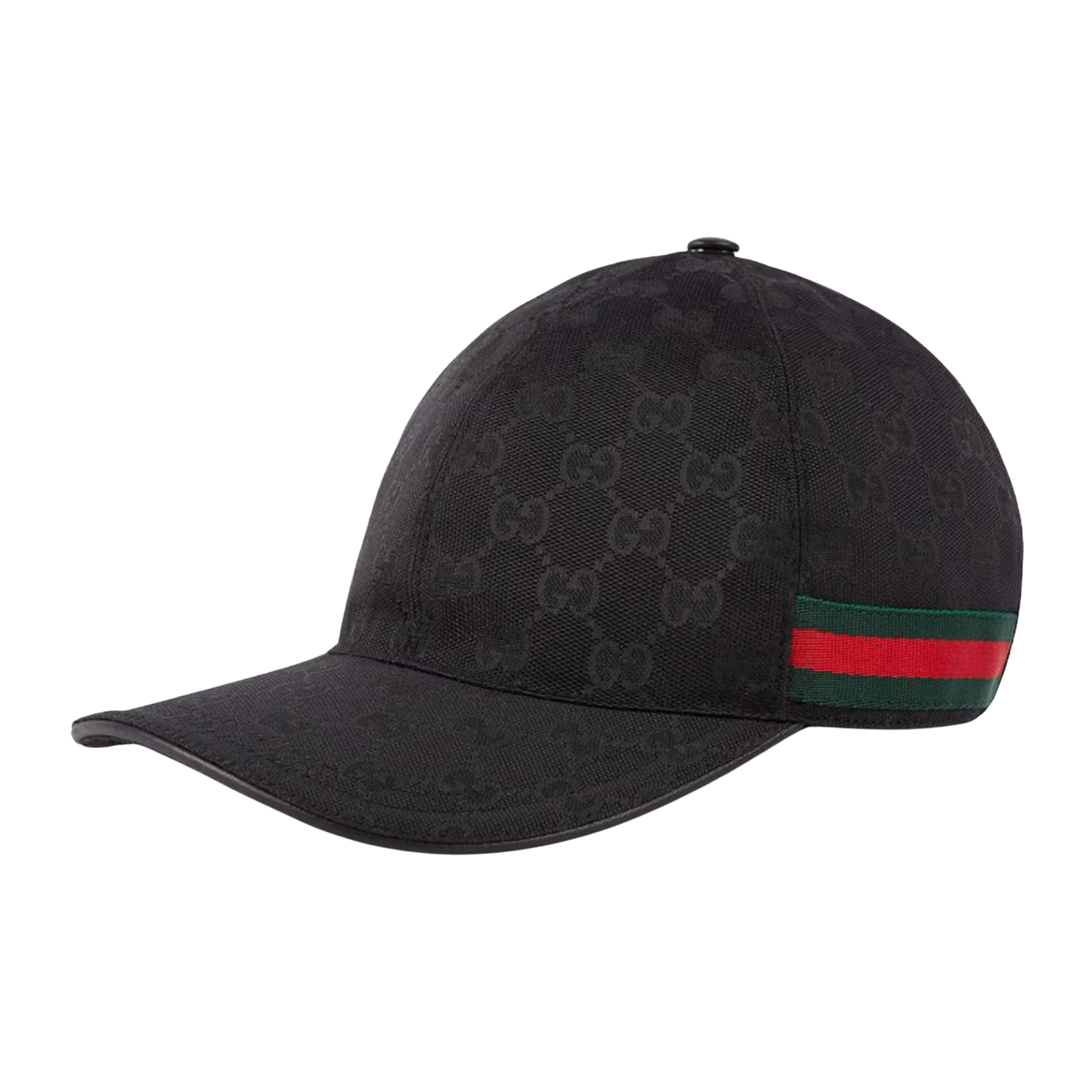 Gucci Casquette Toile GG Bande WEB noir