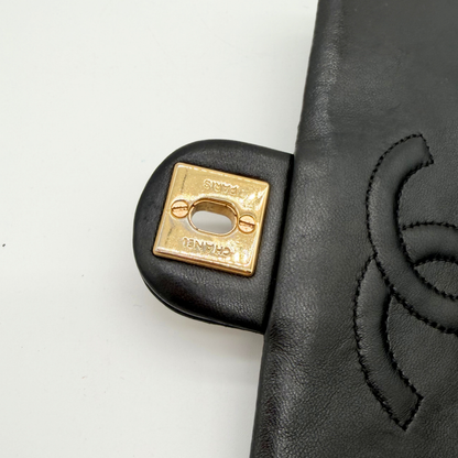 Chanel – Timeless Mini Square Classic Flap Cuir Noir Vintage