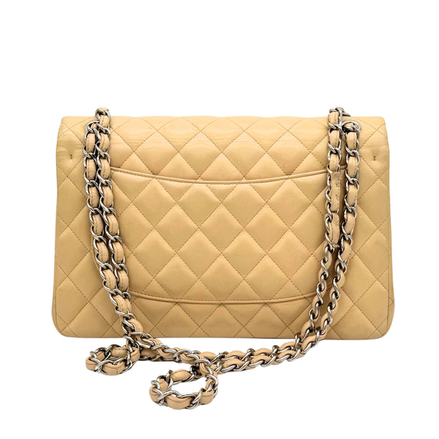 Chanel – Timeless Jumbo Double Flap 30 cm Cuir d’Agneau Beige