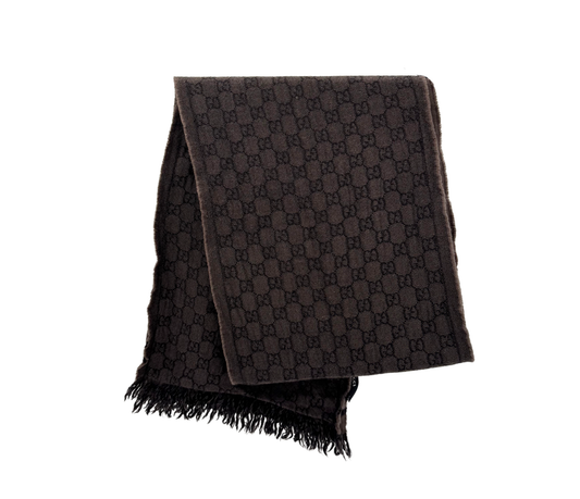 Gucci – Écharpe GG Monogram Laine & Cachemire