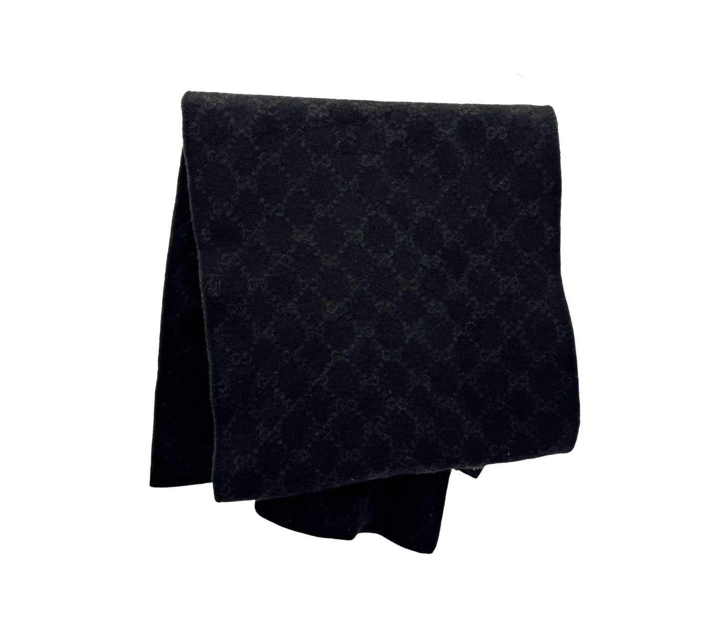 Gucci Écharpe GG Monogram en Laine Noire