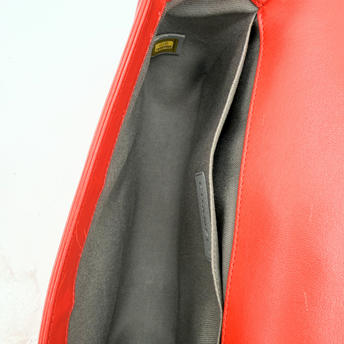 Chanel Boy cuir Rouge