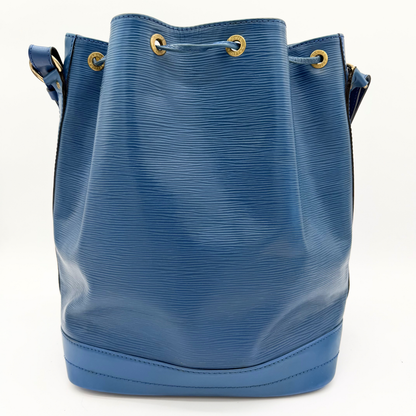Louis Vuitton Grand Noé cuir Epi bleu