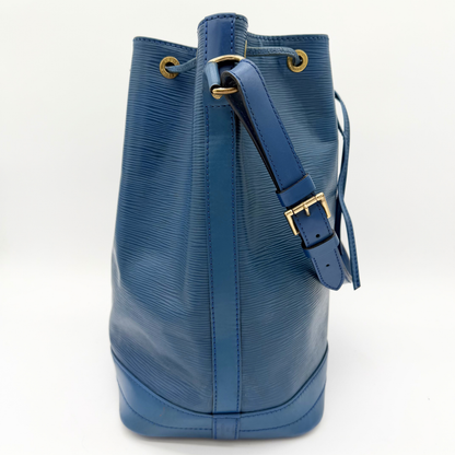 Louis Vuitton Grand Noé cuir Epi bleu