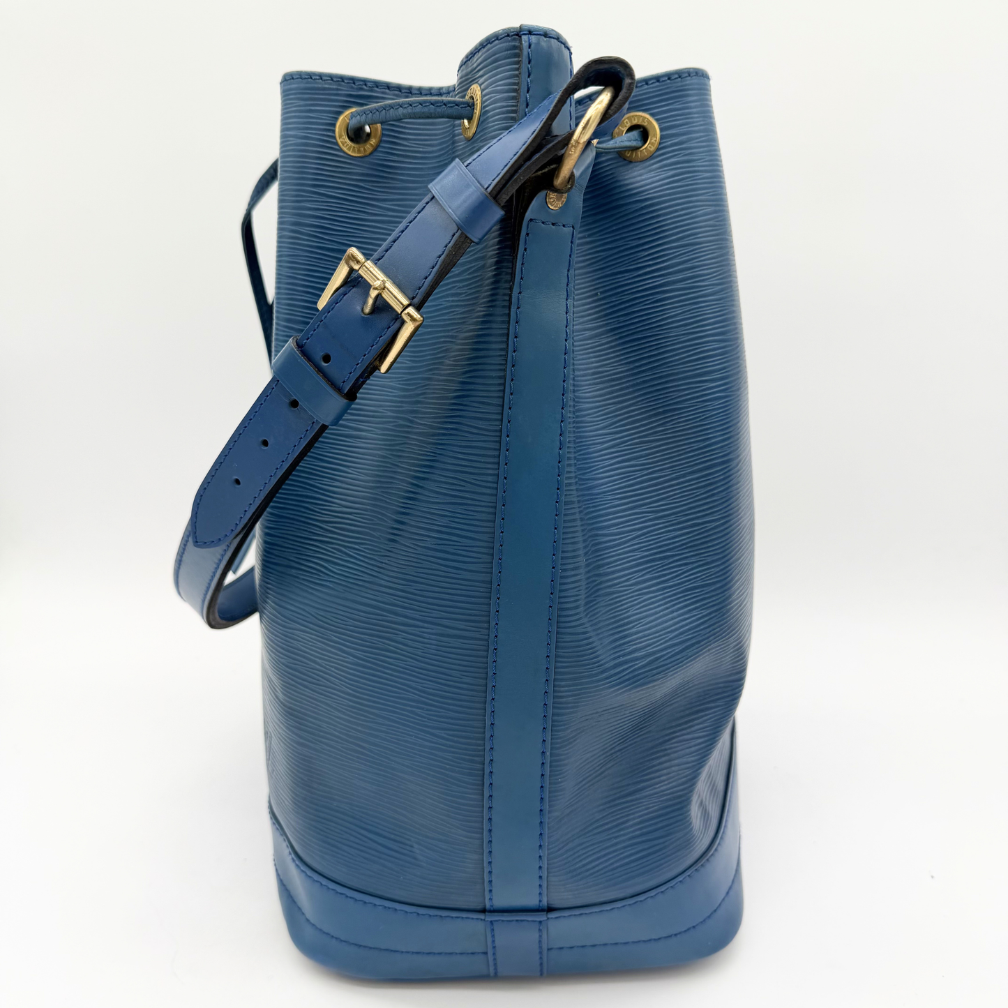 Louis Vuitton Grand Noé cuir Epi bleu