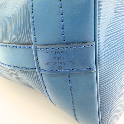 Louis Vuitton Grand Noé cuir Epi bleu