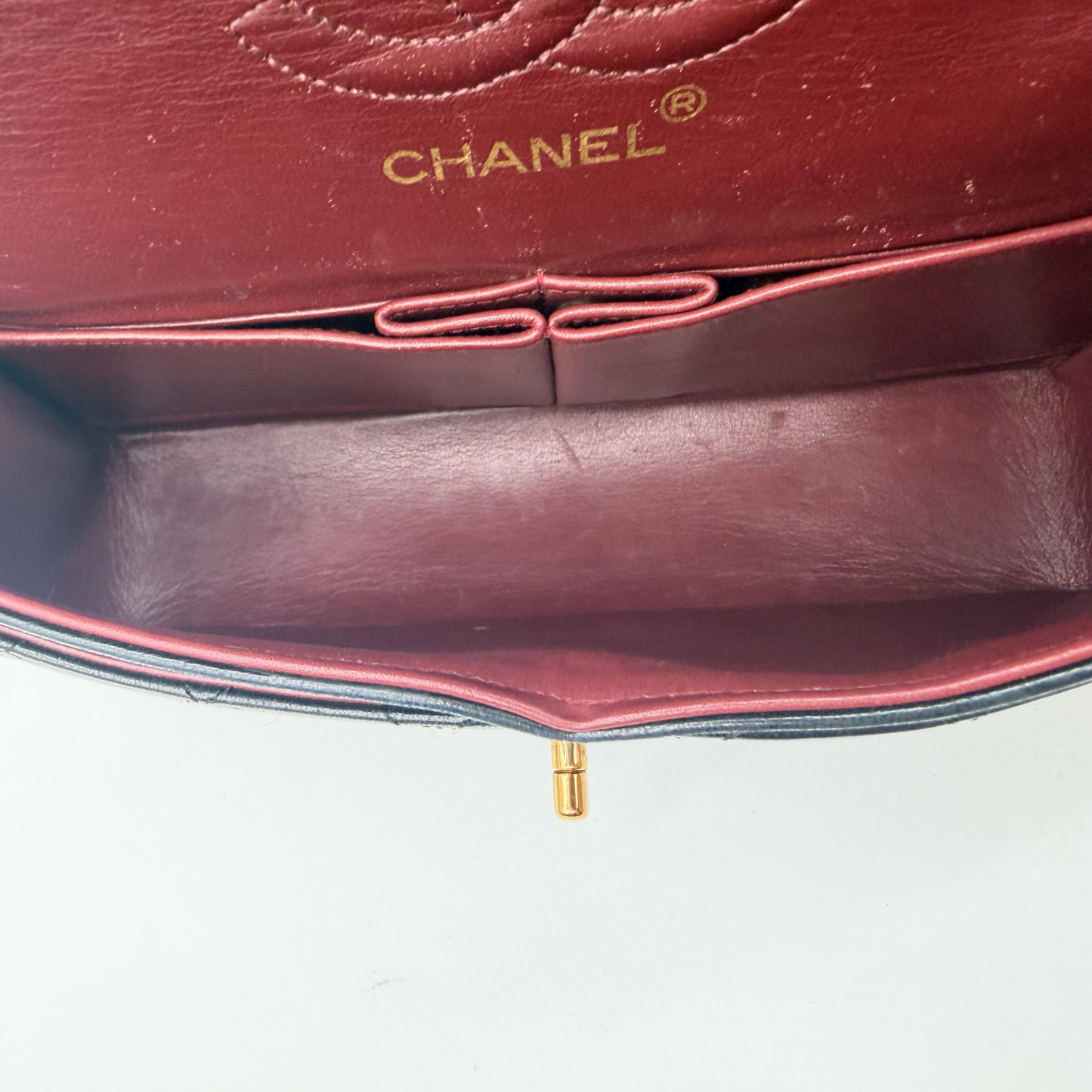 Chanel – Timeless Double Flap 23 cm Cuir Matelassé Noir