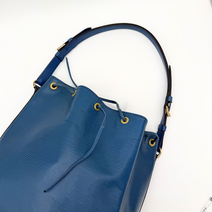 Louis Vuitton Grand Noé cuir Epi bleu