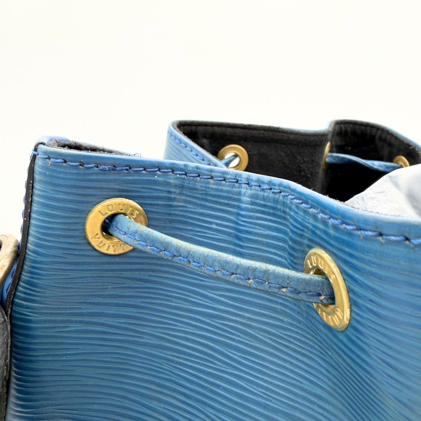 Louis Vuitton Grand Noé cuir Epi bleu