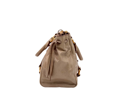 Miu Miu – Bow Bag en cuir beige