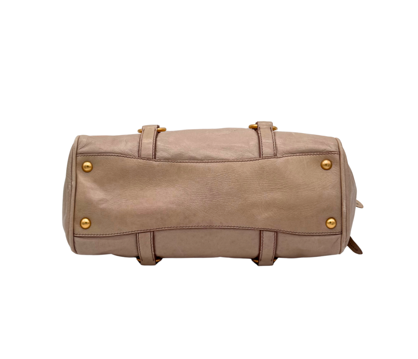 Miu Miu – Bow Bag en cuir beige
