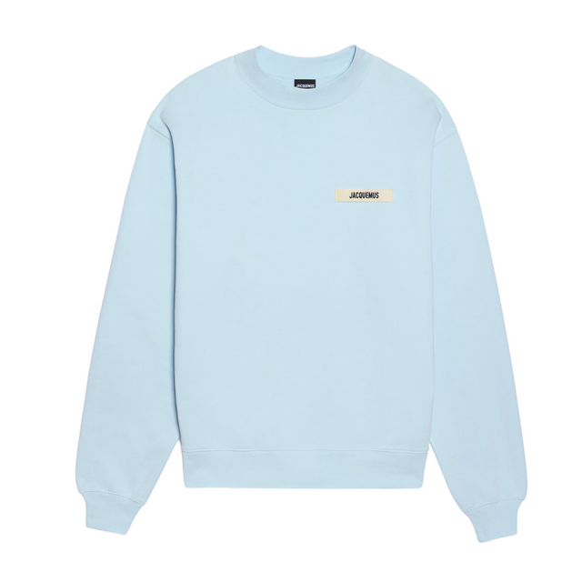 Jacquemus - Le Sweatshirt Gros Grain à Logo Sky Blue