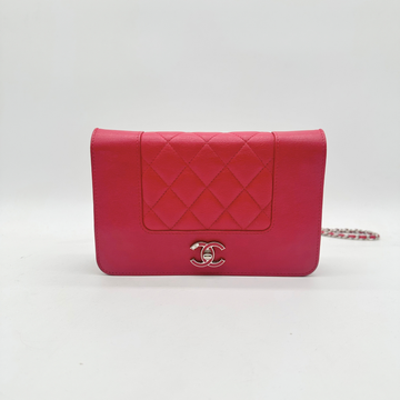 Chanel – Wallet on Chain Cuir Framboise