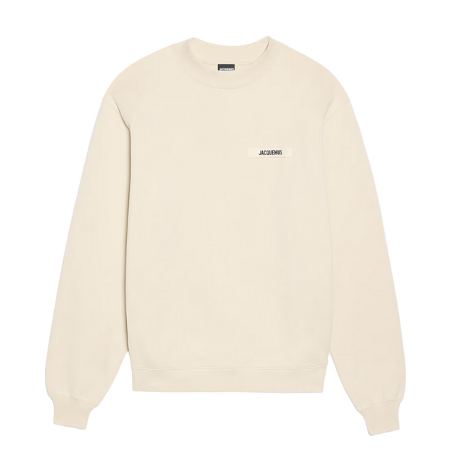 Jacquemus - Le Sweatshirt Gros Grain à Logo Beige