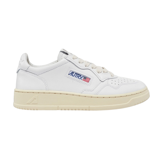 Autry Medalist Low White Leather