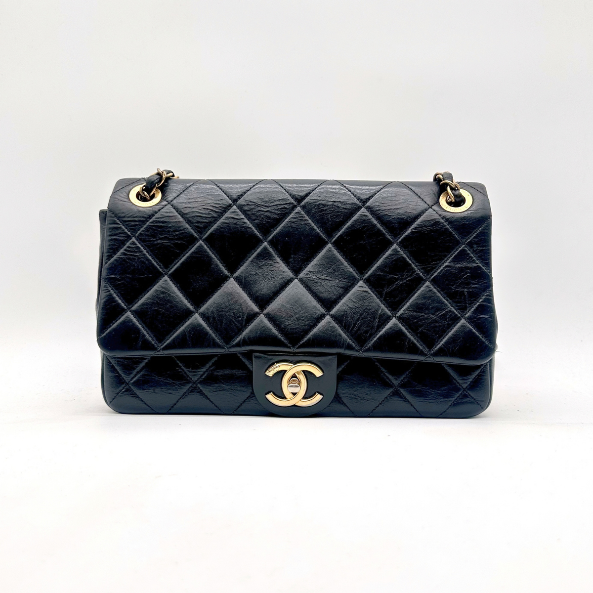 Chanel – Single Flap Agneau Noir