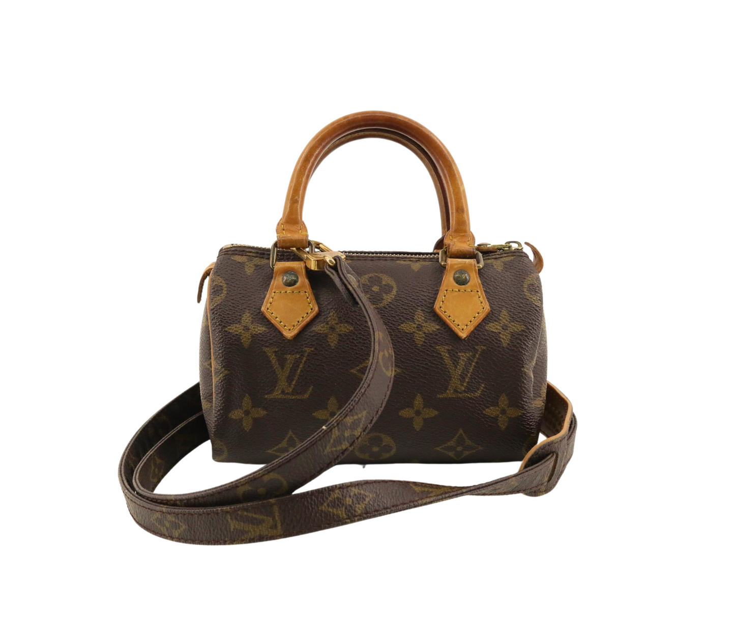 Louis Vuitton Speedy Nano Monogram bandoulière toile occasion face