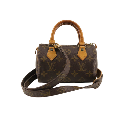 Louis Vuitton Speedy Nano Monogram bandoulière toile occasion face